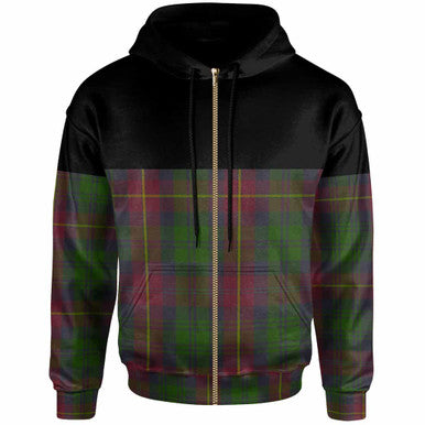 Scottish Cairns Clan Tartan Hoodie - Horizontal Style Zip Tartan Plaid