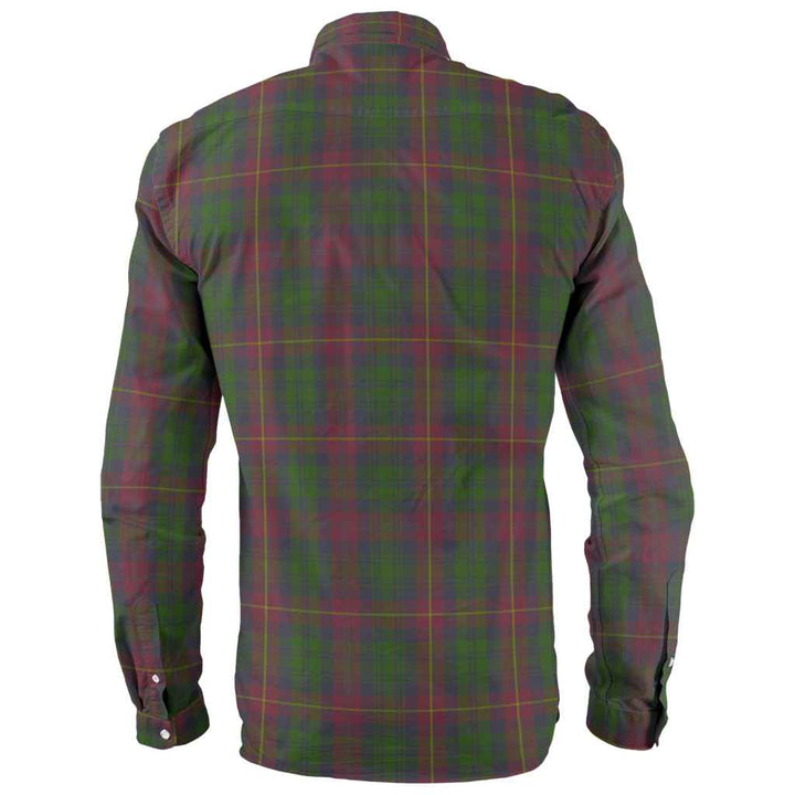 Scottish Cairns Clan Tartan Long Sleeve Shirt Back Side Tartan Plaid