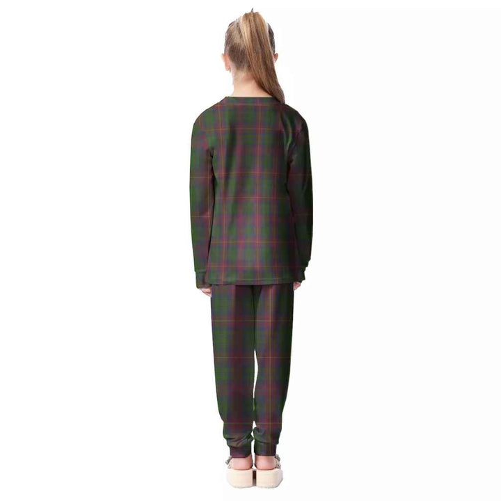 Scottish Cairns Clan Tartan Pajama Set Kid Back Side Tartan Plaid