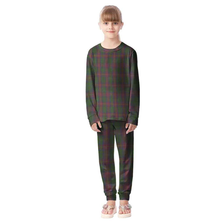 Scottish Cairns Clan Tartan Pajama Set Kid Front Side Tartan Plaid