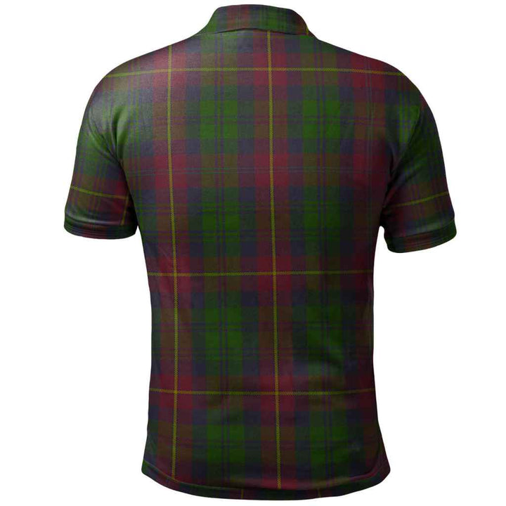Scottish Cairns Clan Tartan Polo Shirt Back Side Tartan Plaid