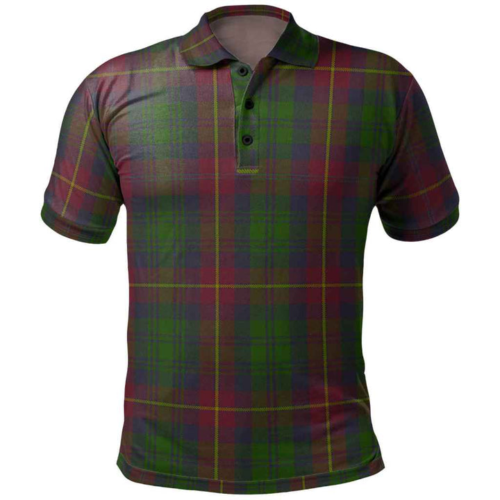 Scottish Cairns Clan Tartan Polo Shirt Front Side Tartan Plaid