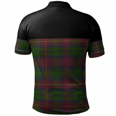 Scottish Cairns Clan Tartan Polo Shirt - Horizontal Style Back Side Tartan Plaid