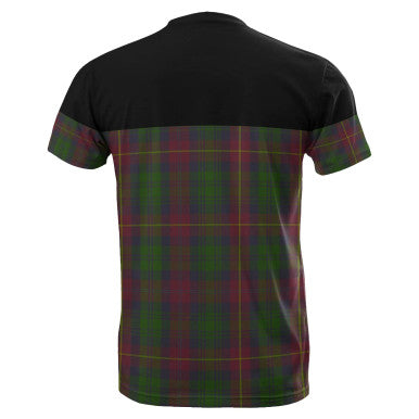 Scottish Cairns Clan Tartan T-Shirt Horizontal Style Back Side Tartan Plaid