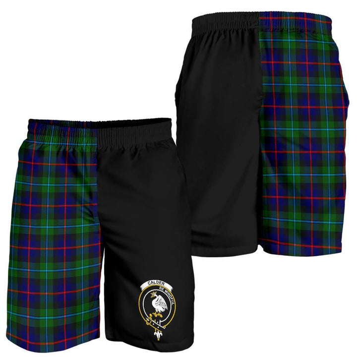 Scottish Calder (Calder-Campbell) Clan Crest Tartan Half of Me Men's Shorts