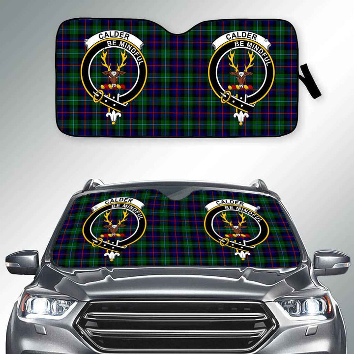 Scottish Calder Clan Crest Tartan Car Windshield Sun Shade Tartan Plaid 2