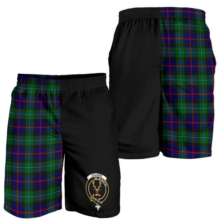 Scottish Calder Clan Crest Tartan Half of Me Men's Shorts