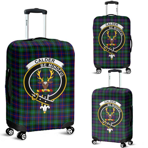 Scottish Calder Clan Crest Tartan Luggage Cover Tartan Plaid 1
