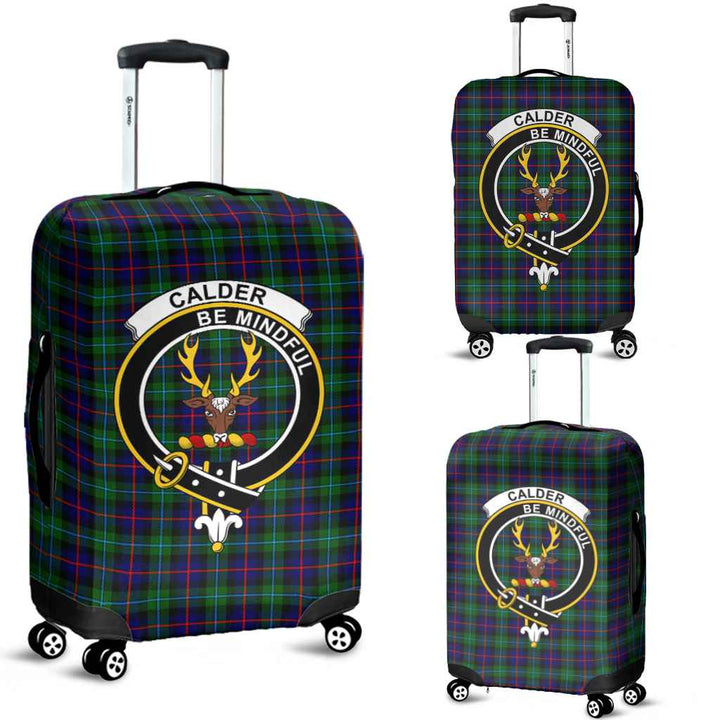 Scottish Calder Clan Crest Tartan Luggage Cover Tartan Plaid 1