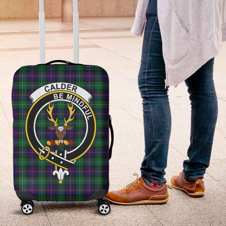 Scottish Calder Clan Crest Tartan Luggage Cover Tartan Plaid 4