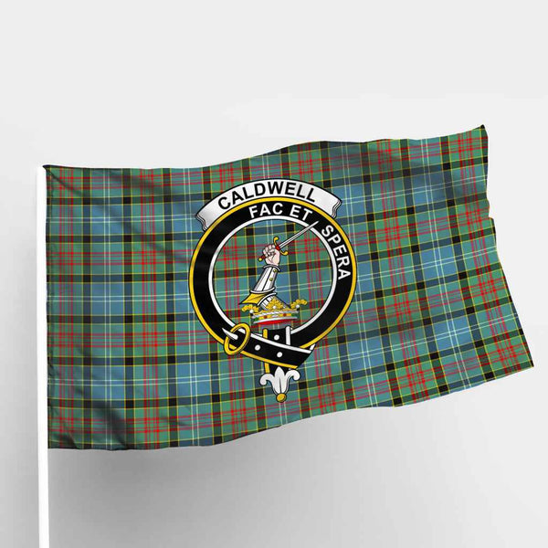 Scottish Caldwell Clan Crest Tartan Flag Parade Tartan Plaid 1