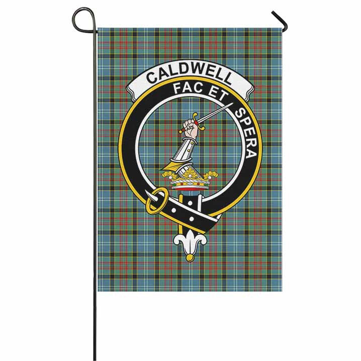 Scottish Caldwell Clan Crest Tartan Garden Flag Tartan Plaid 1