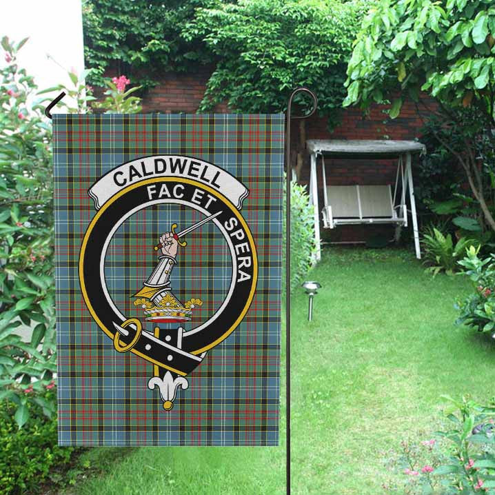 Scottish Caldwell Clan Crest Tartan Garden Flag Tartan Plaid 2