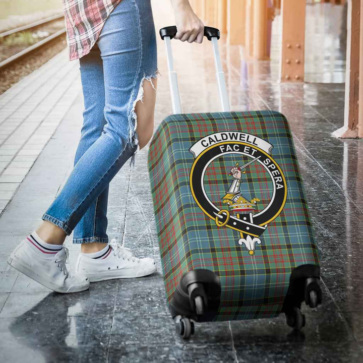 Scottish Caldwell Clan Crest Tartan Luggage Cover Tartan Plaid 3