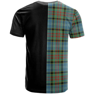 Scottish Caldwell Clan Crest Tartan T-Shirt Half in Me Back Side Tartan Plaid