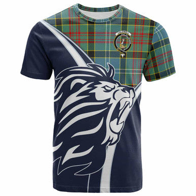 Scottish Caldwell Clan Crest Tartan T-Shirt - Bend Style Front Side Tartan Plaid