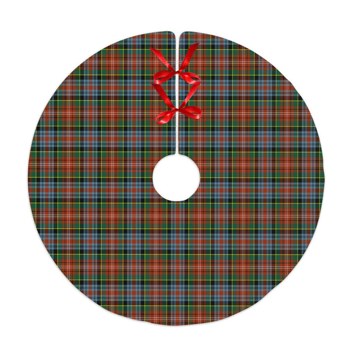 Scottish Caledonia Ancient Clan Tartan Christmas Tree Skirt No Tassels 1 Tartan Plaid