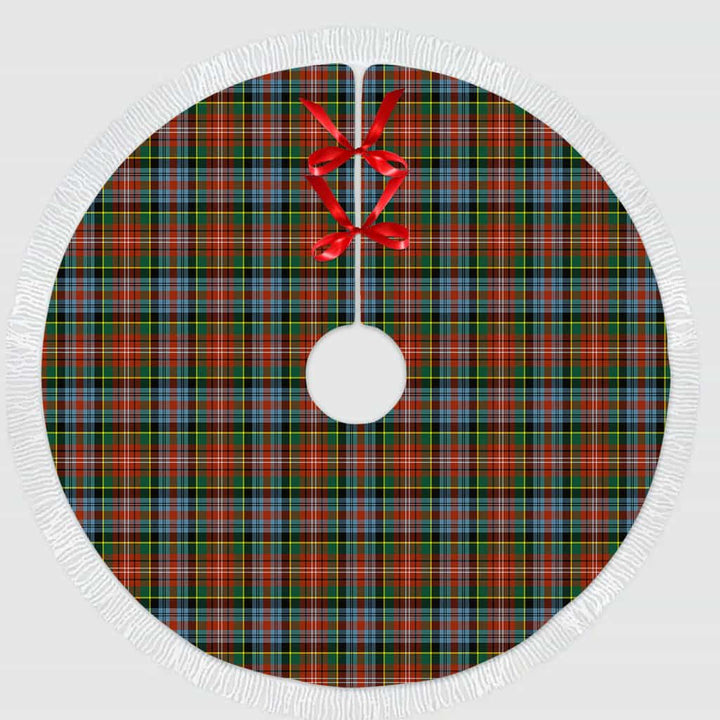 Scottish Caledonia Ancient Clan Tartan Christmas Tree Skirt Tassels 1 Tartan Plaid