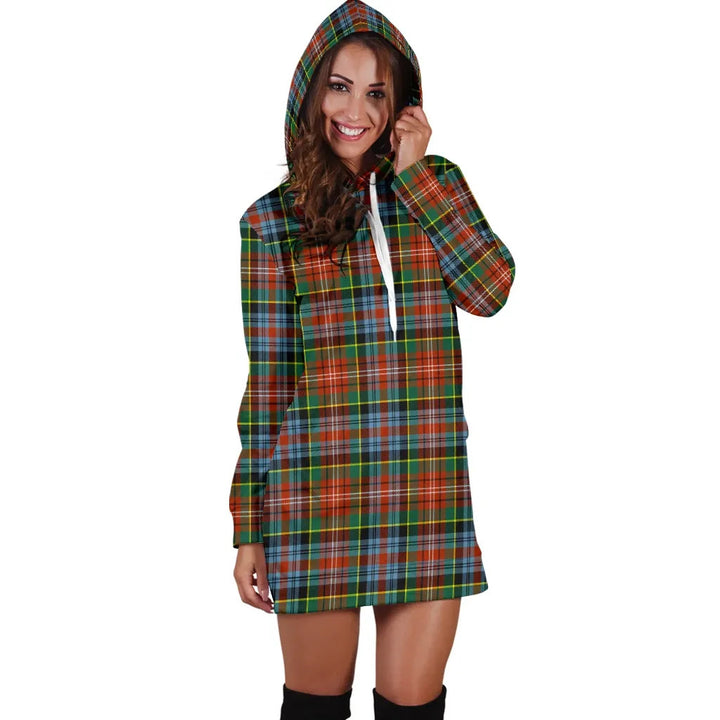 Scottish Caledonia Ancient Clan Tartan Hoodie Dress