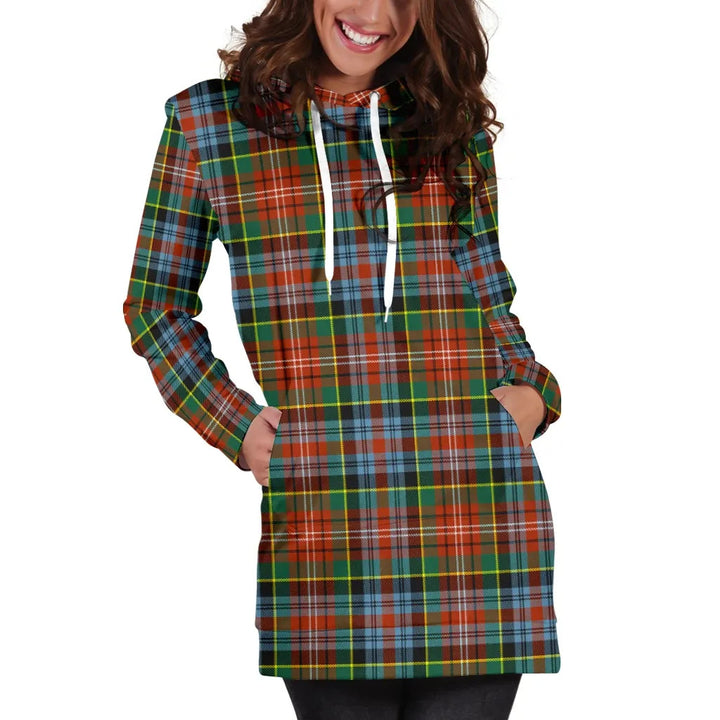Scottish Caledonia Ancient Clan Tartan Hoodie Dress