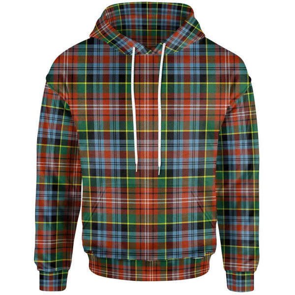 Scottish Caledonia Ancient Clan Tartan Hoodie Front Side Tartan Plaid