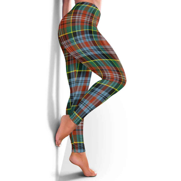 Scottish Caledonia Ancient Clan Tartan Women Leggings Tartan Plaid 4