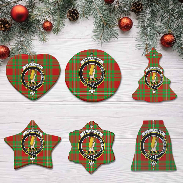 Scottish Callander Clan Crest Tartan Ceramic Ornament All Tartan Plaid