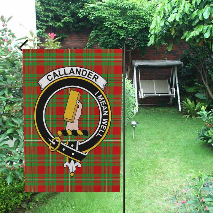 Congilton Tartan Crest Garden Flag - Celtic Thistle Style