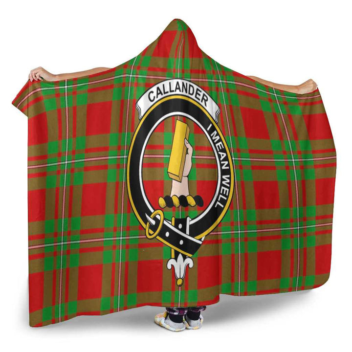 Scottish Callander Clan Crest Tartan Hooded Blanket Tartan Plaid 2