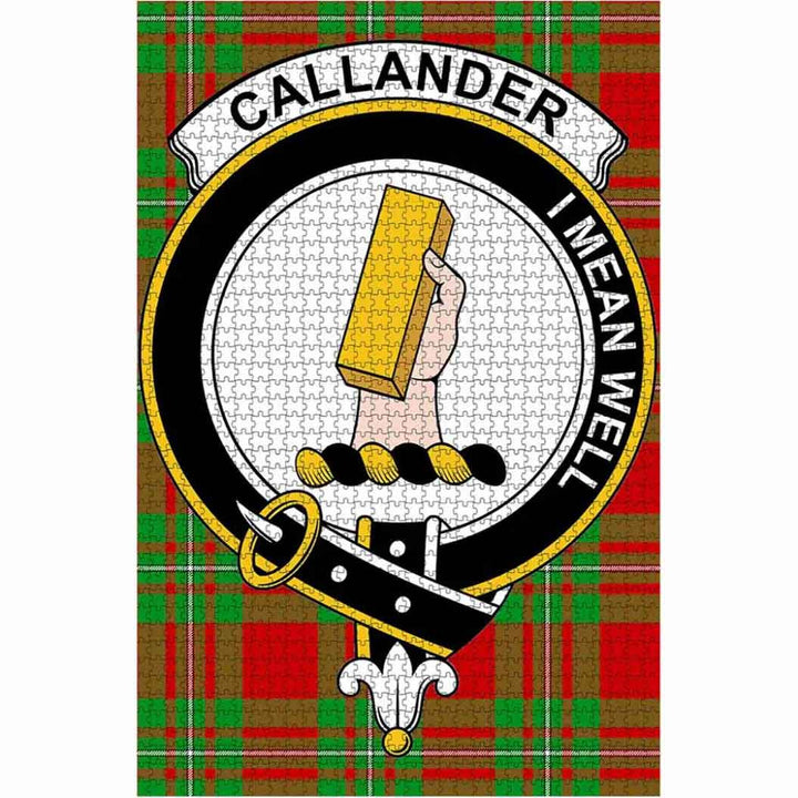 Scottish Callander Clan Crest Tartan Jigsaw Puzzle 1