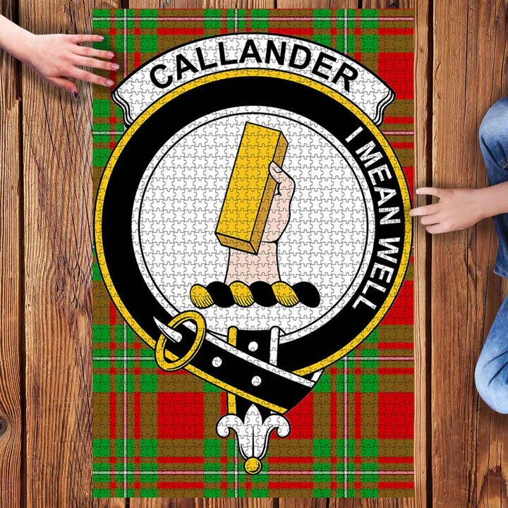 Scottish Callander Clan Crest Tartan Jigsaw Puzzle 3