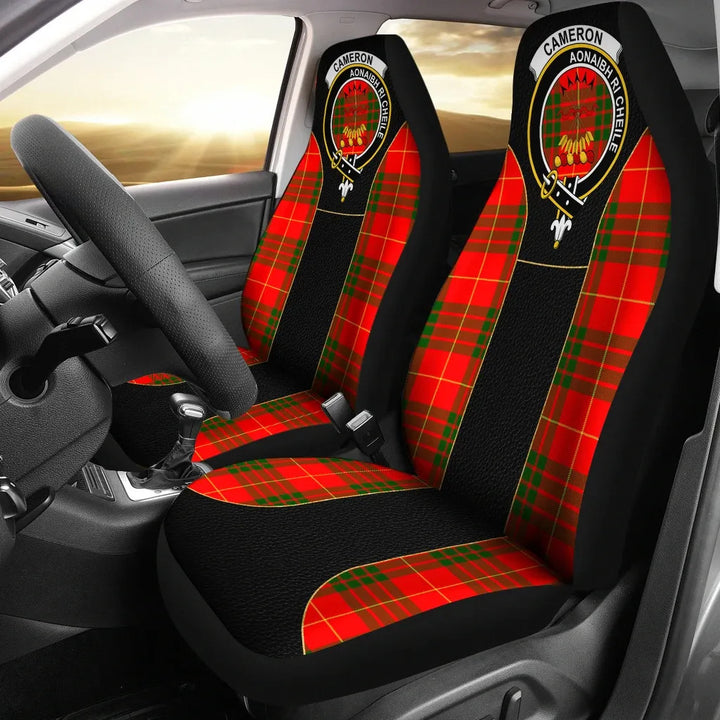 Scottish Cameron Clan Crest Tartan Car Seat Covers - Special Style 1