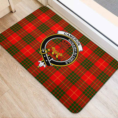 Scottish Cameron Clan Crest Tartan Door Mat Tartan Plaid 2