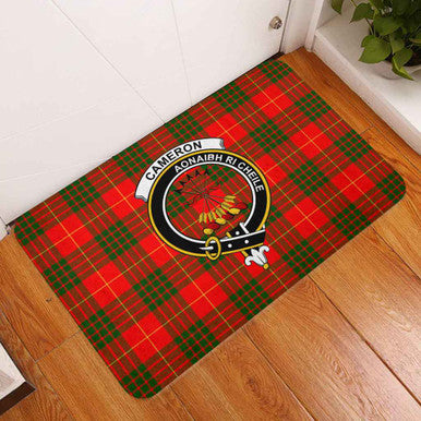 Scottish Cameron Clan Crest Tartan Door Mat Tartan Plaid 3