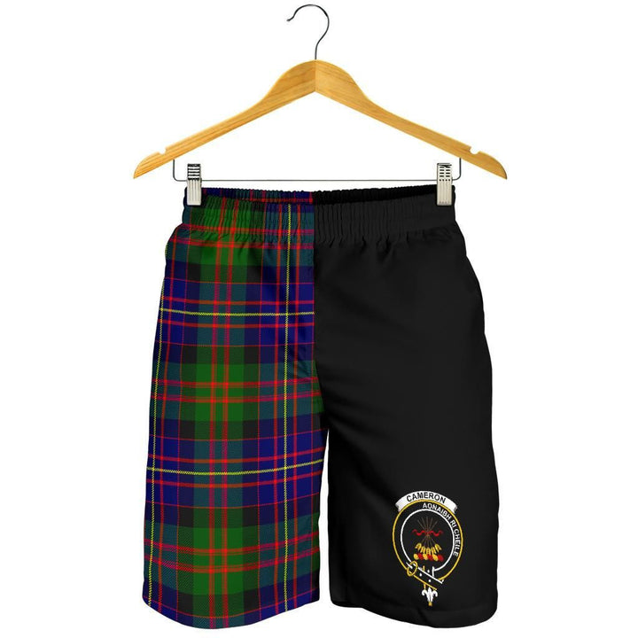 Scottish Cameron Clan Crest Tartan Half of Me Men's Shorts