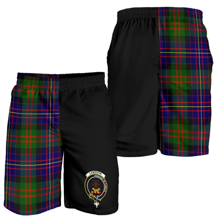 Scottish Cameron Clan Crest Tartan Half of Me Men's Shorts