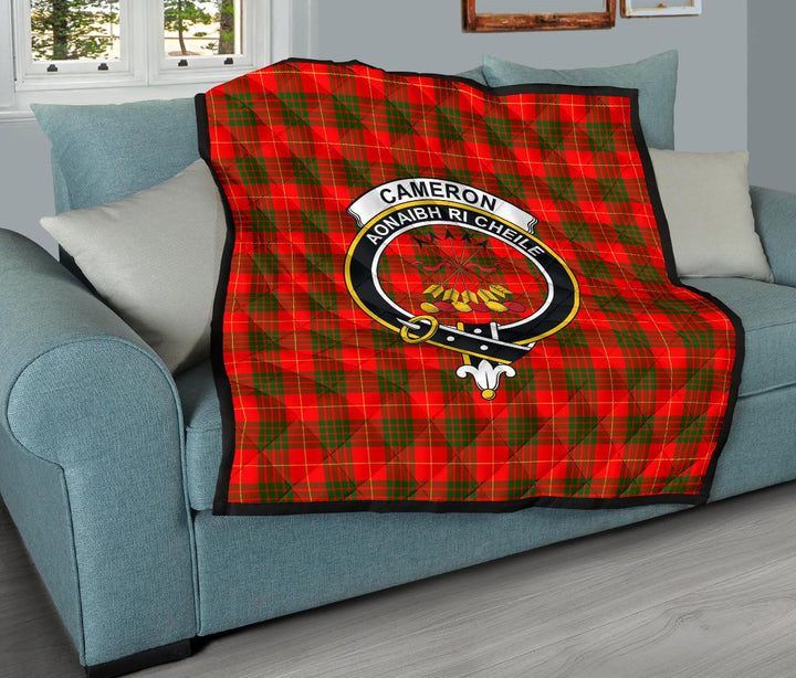 Scottish Cameron Modern Clan Crest Tartan Quilt Tartan Plaid 11