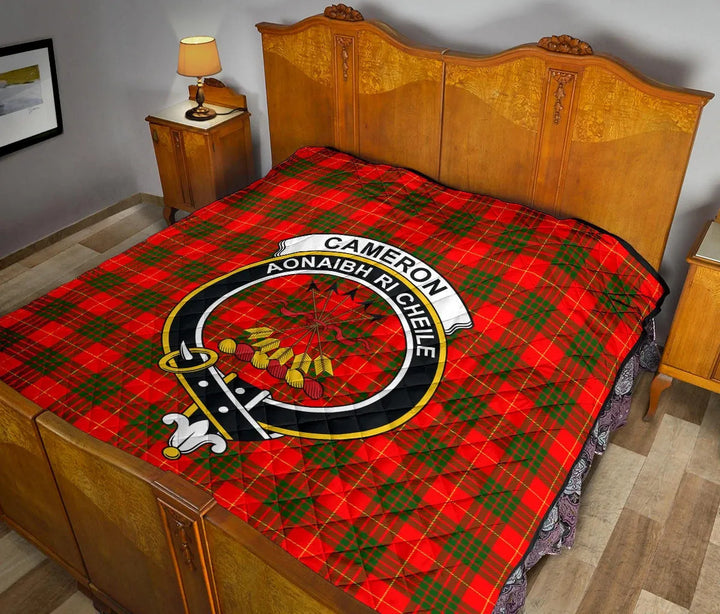 Scottish Cameron Modern Clan Crest Tartan Quilt Tartan Plaid 12