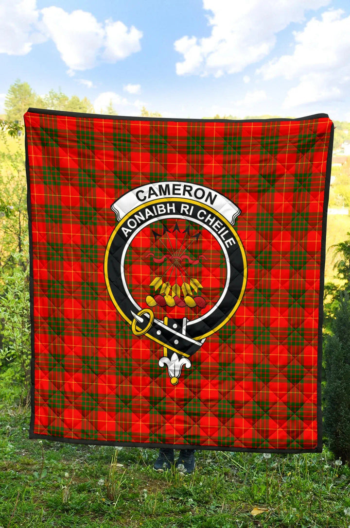 Scottish Cameron Modern Clan Crest Tartan Quilt Tartan Plaid 2