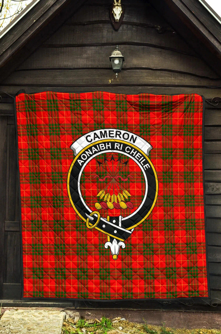 Scottish Cameron Modern Clan Crest Tartan Quilt Tartan Plaid 3
