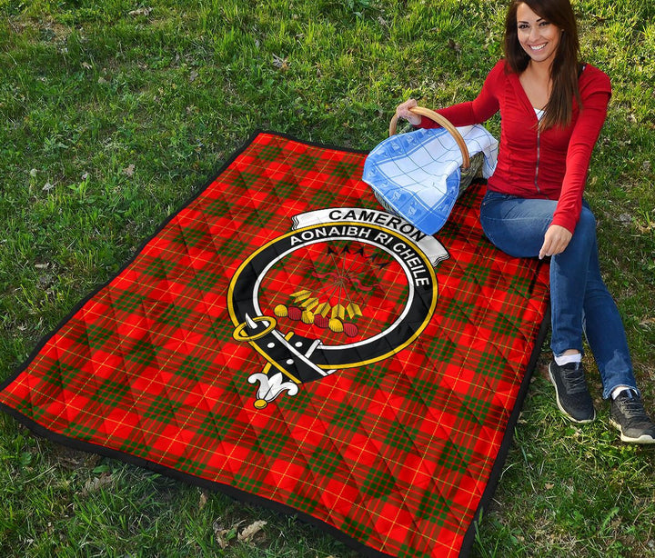 Scottish Cameron Modern Clan Crest Tartan Quilt Tartan Plaid 4