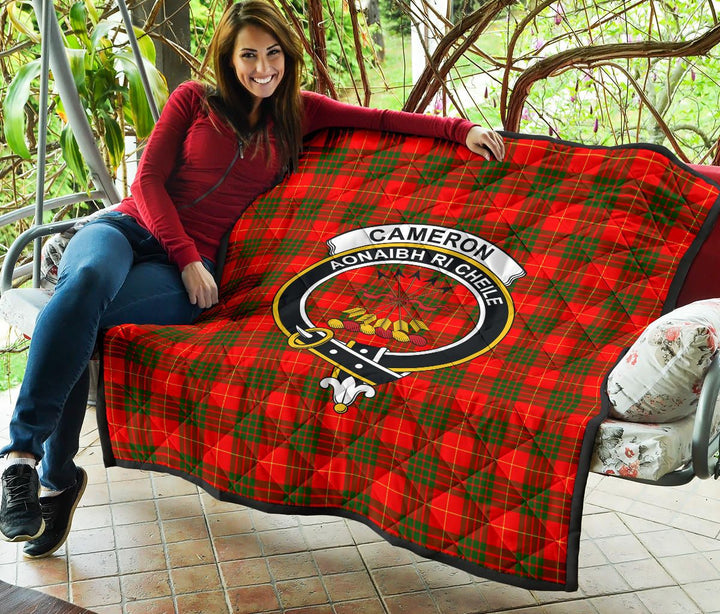 Scottish Cameron Modern Clan Crest Tartan Quilt Tartan Plaid 5