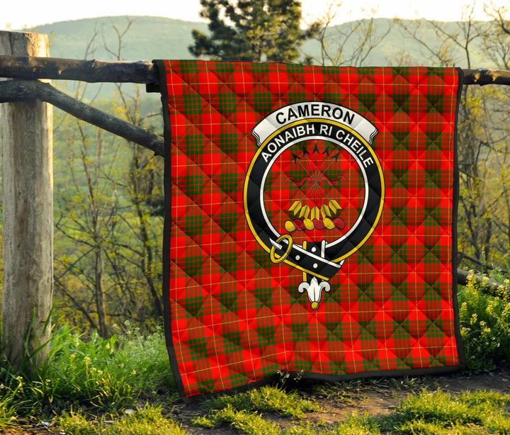 Scottish Cameron Modern Clan Crest Tartan Quilt Tartan Plaid 6