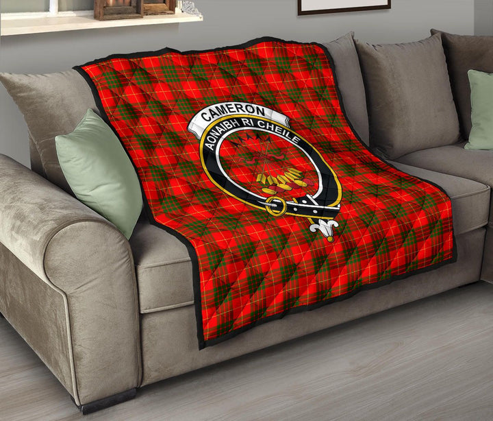 Scottish Cameron Modern Clan Crest Tartan Quilt Tartan Plaid 8