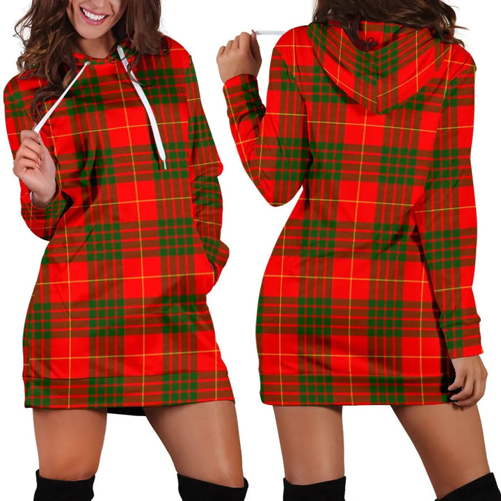 Scottish Cameron Modern Clan Tartan Hoodie Dress
