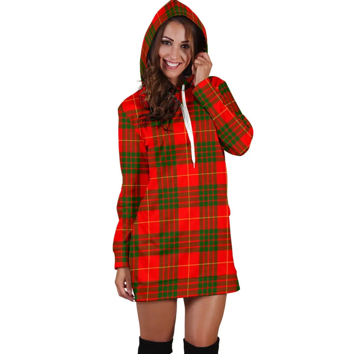 Scottish Cameron Modern Clan Tartan Hoodie Dress