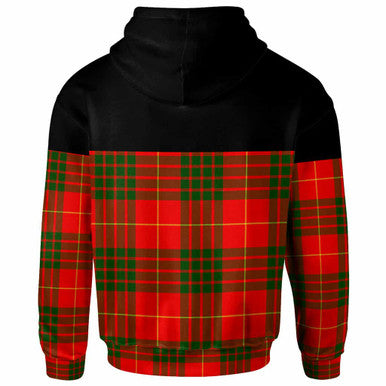 Scottish Cameron Modern Clan Tartan Hoodie - Horizontal Style Back Side Tartan Plaid