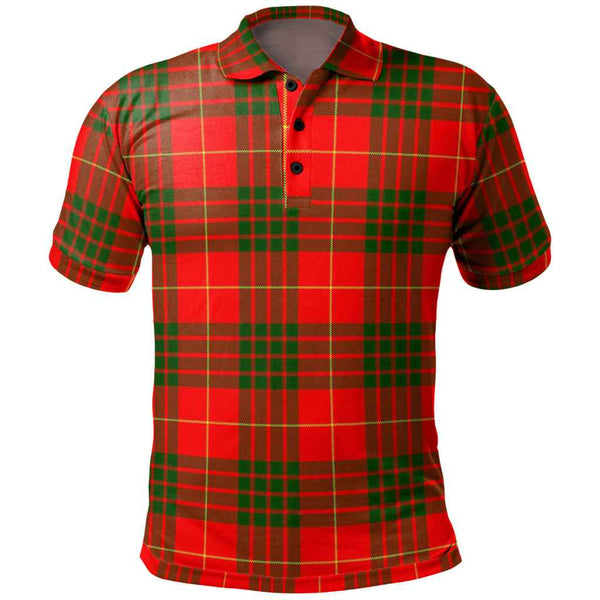 Scottish Cameron Modern Clan Tartan Polo Shirt Front Side Tartan Plaid