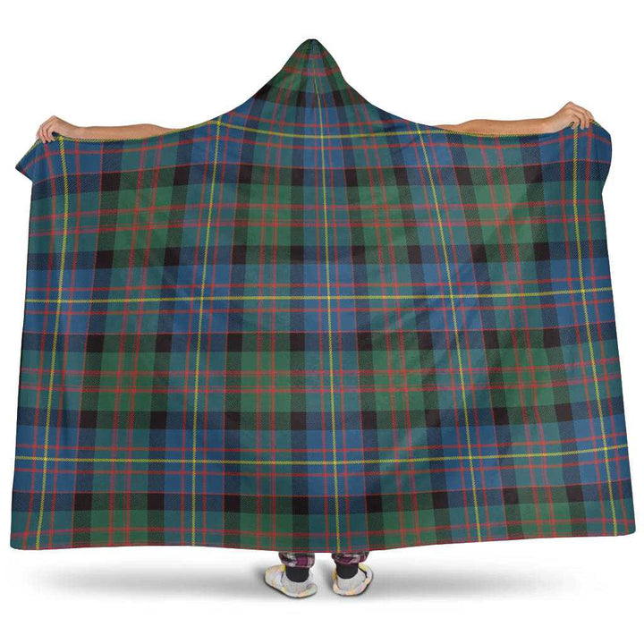 Scottish Cameron of Erracht Ancient Clan Tartan Hooded Blanket Tartan Plaid 1