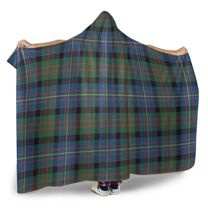 Scottish Cameron of Erracht Ancient Clan Tartan Hooded Blanket Tartan Plaid 2
